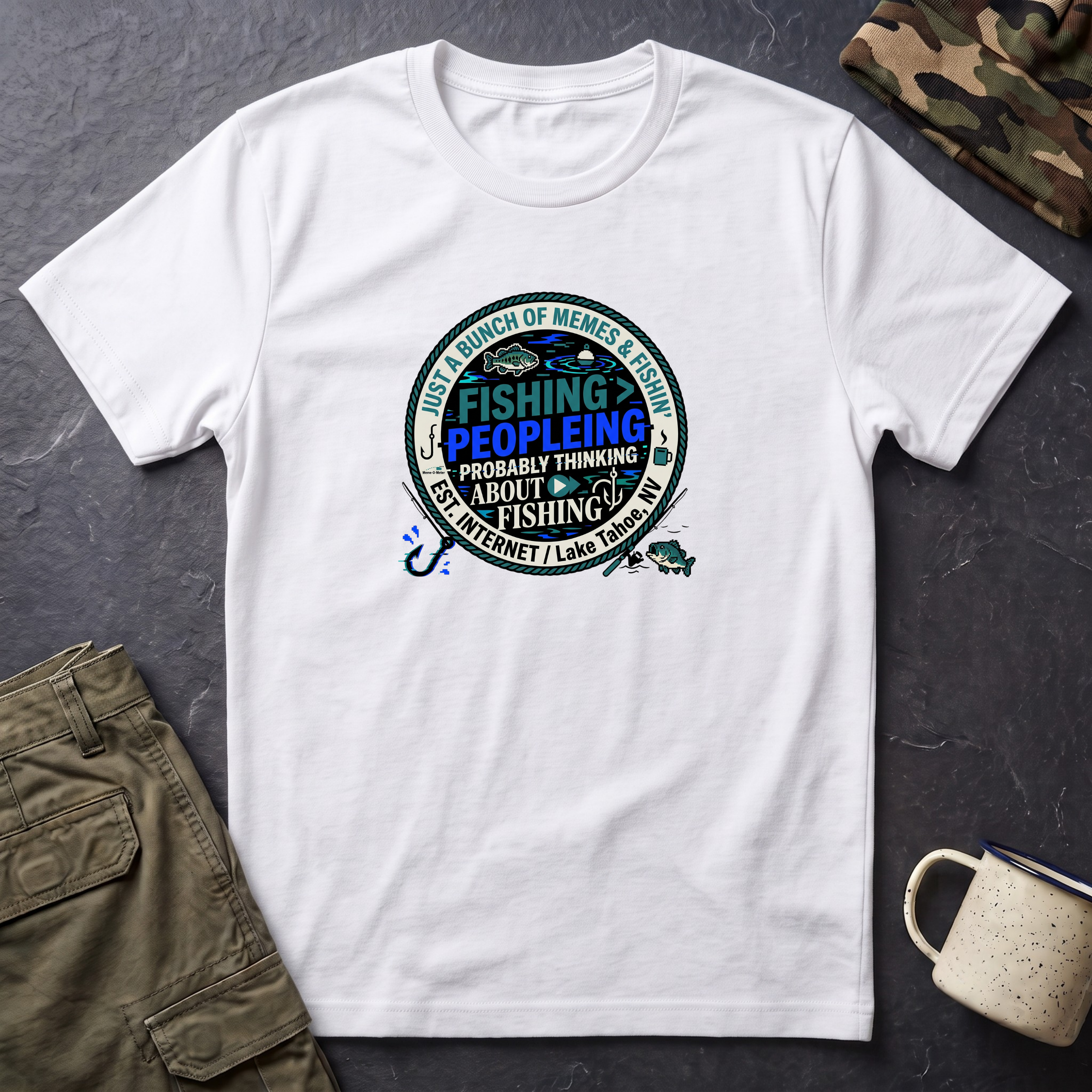 Fishing Peopleleing Probably Thinking About Fishing T-Shirt | Fishing Graphic Tee