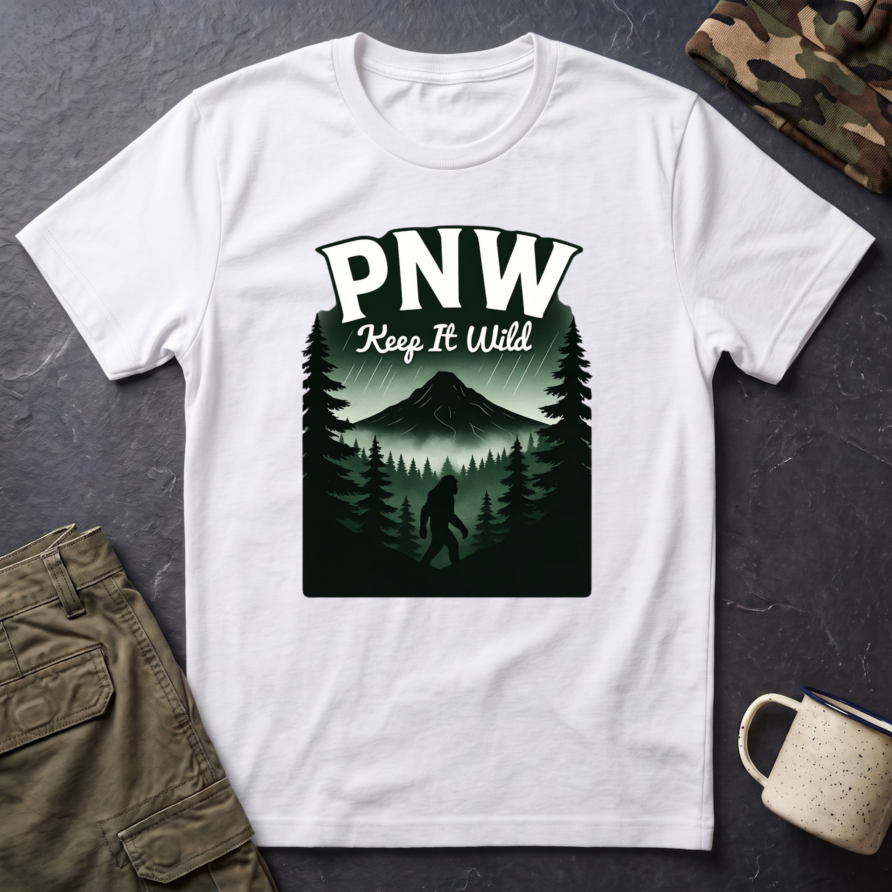 PNW Keep It Wild T-Shirt | Pacific Northwest Mountain Forest Tee