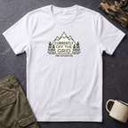 Currently Off The Grid T-Shirt — Mountain Camping Adventure Tee